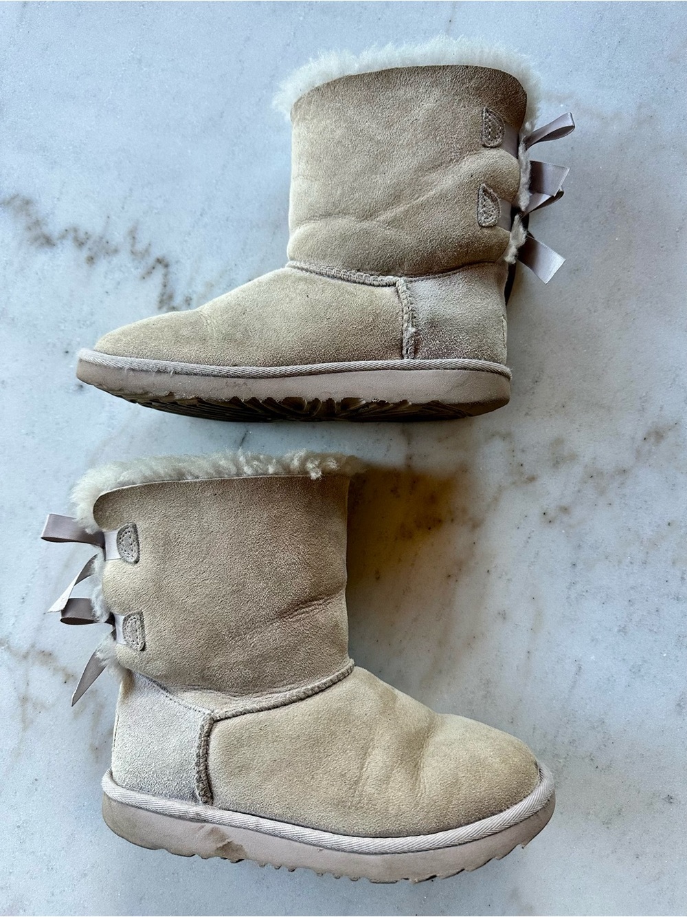 UGG Kids Bailey Bow II Water Resistant Genuine Shearling Boot